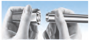 Вставка трубки в фитинг