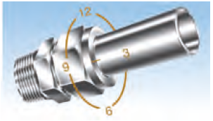 Затяжка гайки ключом