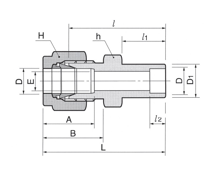 DCSW - соединитель для приварки враструб DCSW25M-16M-SA