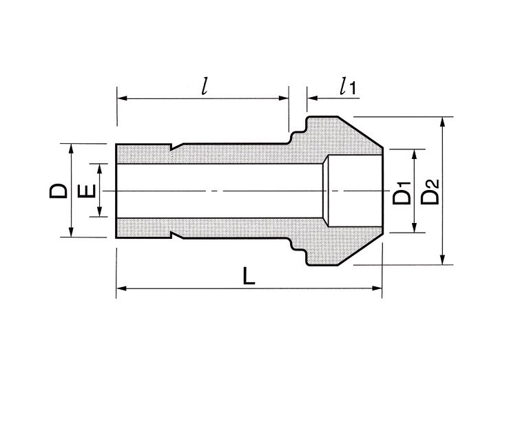 DCRP - переходник для проходного канала DCRP25M-14M-S