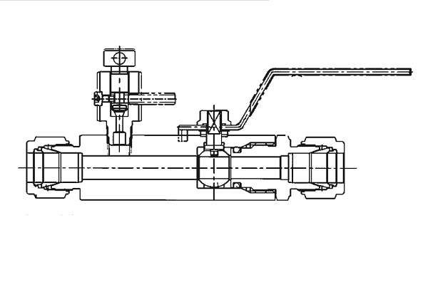 Манометрический кран серии V81C VH36B-D-8T-EP-5-S