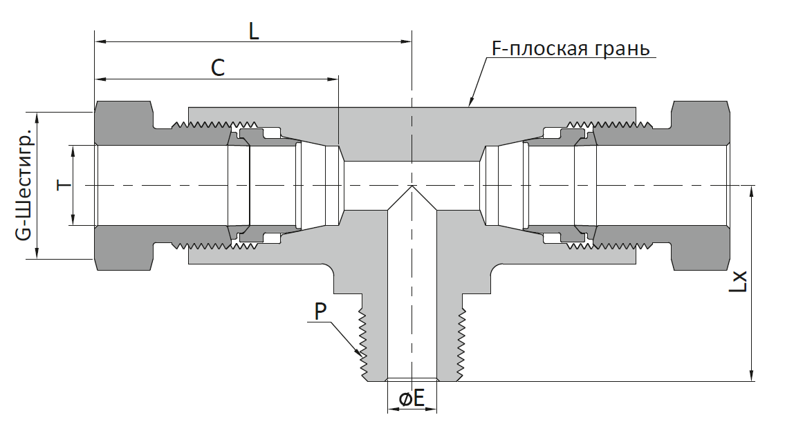 Ввертной тройник HFNTBM