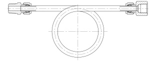 CY - сифонная трубка прямая CY-D-MF8N-12M20-300-S