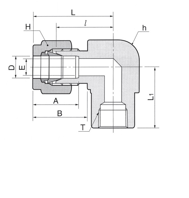 DLF - навертной угольник DLF15M8R-SA