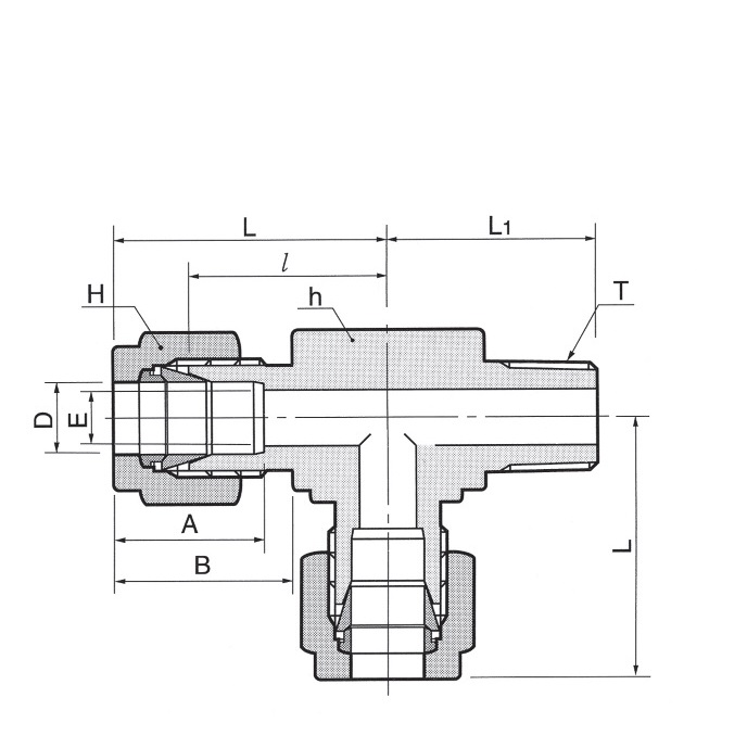 DTRM - ввертной тройник с боковым отводом DTRM10M-4GP-SA