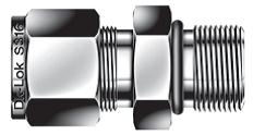 DMCS - Неповоротный штуцер с наружной резьбой SAE/MS DMCS12-12U-SA