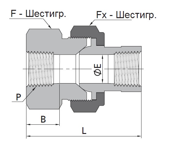 TFNJU - РАЗБОРНАЯ МУФТА TFNJU-16N-SA 